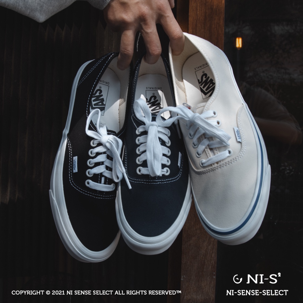 NI-SENSE 】Vans Vault OG Authentic LX 深藍/黑/白最高支線| 蝦皮購物