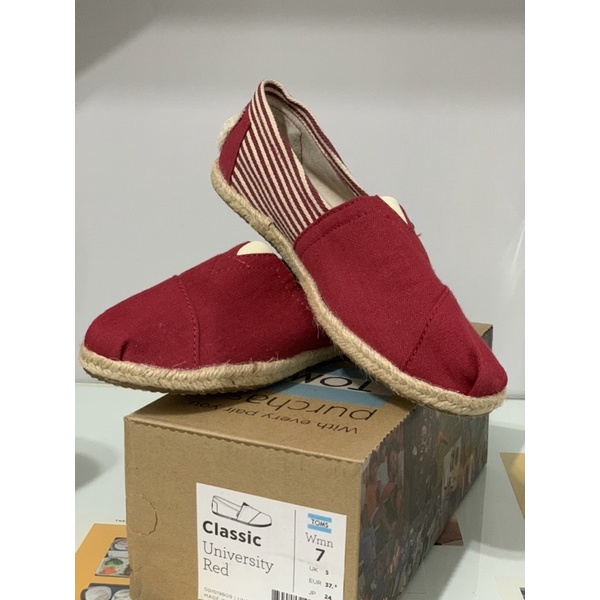 Toms on sale red espadrilles