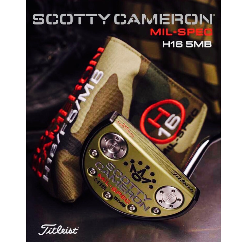 Putter Scotty Cameron Mil-Spec H16 5MB 34 – Édition Limitée Holiday – Occasion