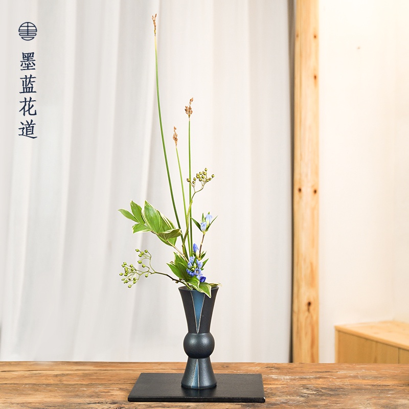 日本進口池坊立花光流花器陶瓷禪意日式花道插花器皿花瓶桌面擺件| 蝦皮購物