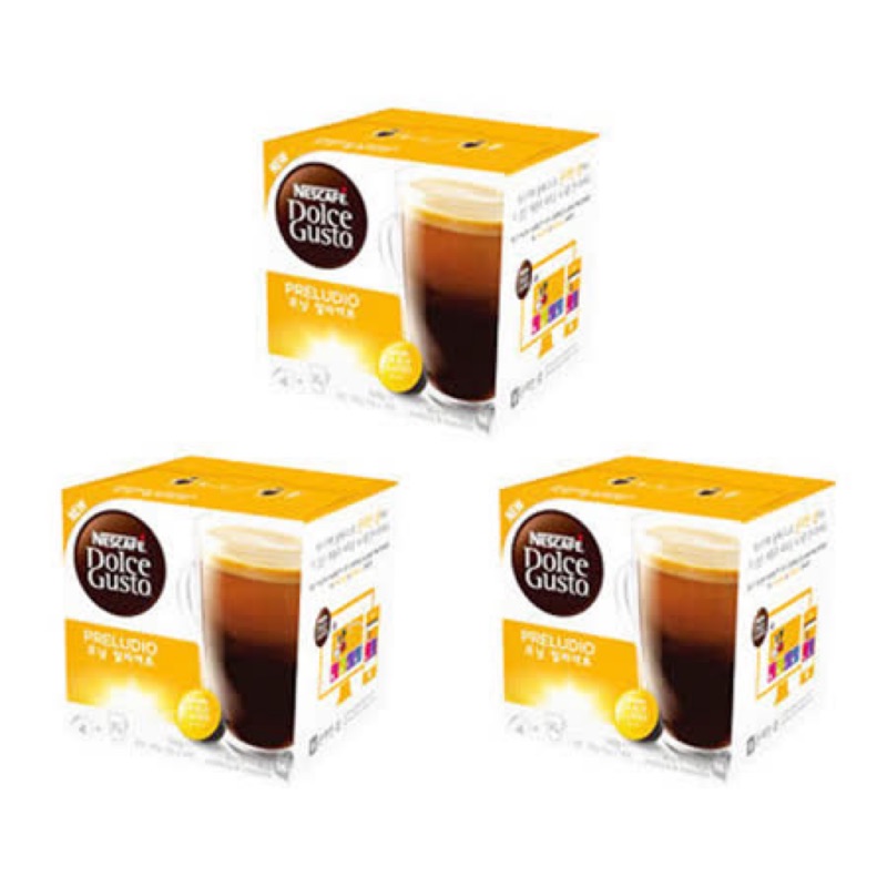 雀巢Nescafe DOLCE GUSTO美式晨光 Preludio 咖啡膠囊(單盒組，共16顆) | 蝦皮購物