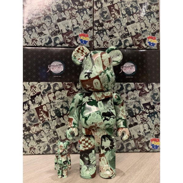 現貨BE@RBRICK 鬼滅之刃400%+100% 炭治郎彌豆子善逸伊之助炎柱義勇