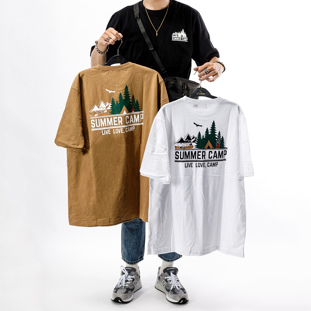 【S】NEW．SEASON 韓國棉 SUMMER CAMP 山系 森林系露營 雙面印花LOGO TEE (3colors