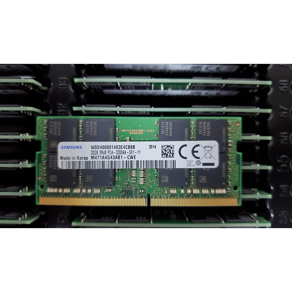 全台唯一* SAMSUNG DDR4-3200 單條32G 筆記型SODIMM記憶體H470可用