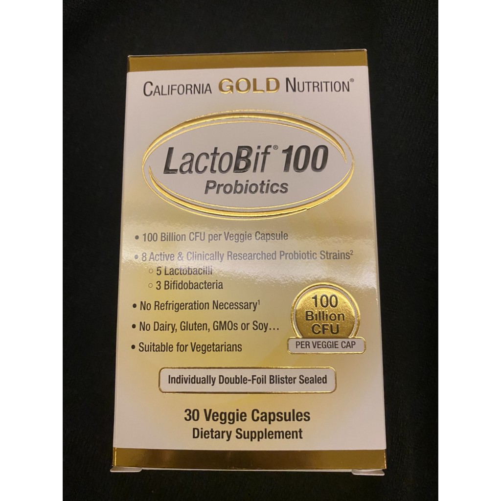 [保證正品]CALIFORNIA GOLD NUTRITION LactoBif Probiotics 素食膠囊益生菌 | 蝦皮購物