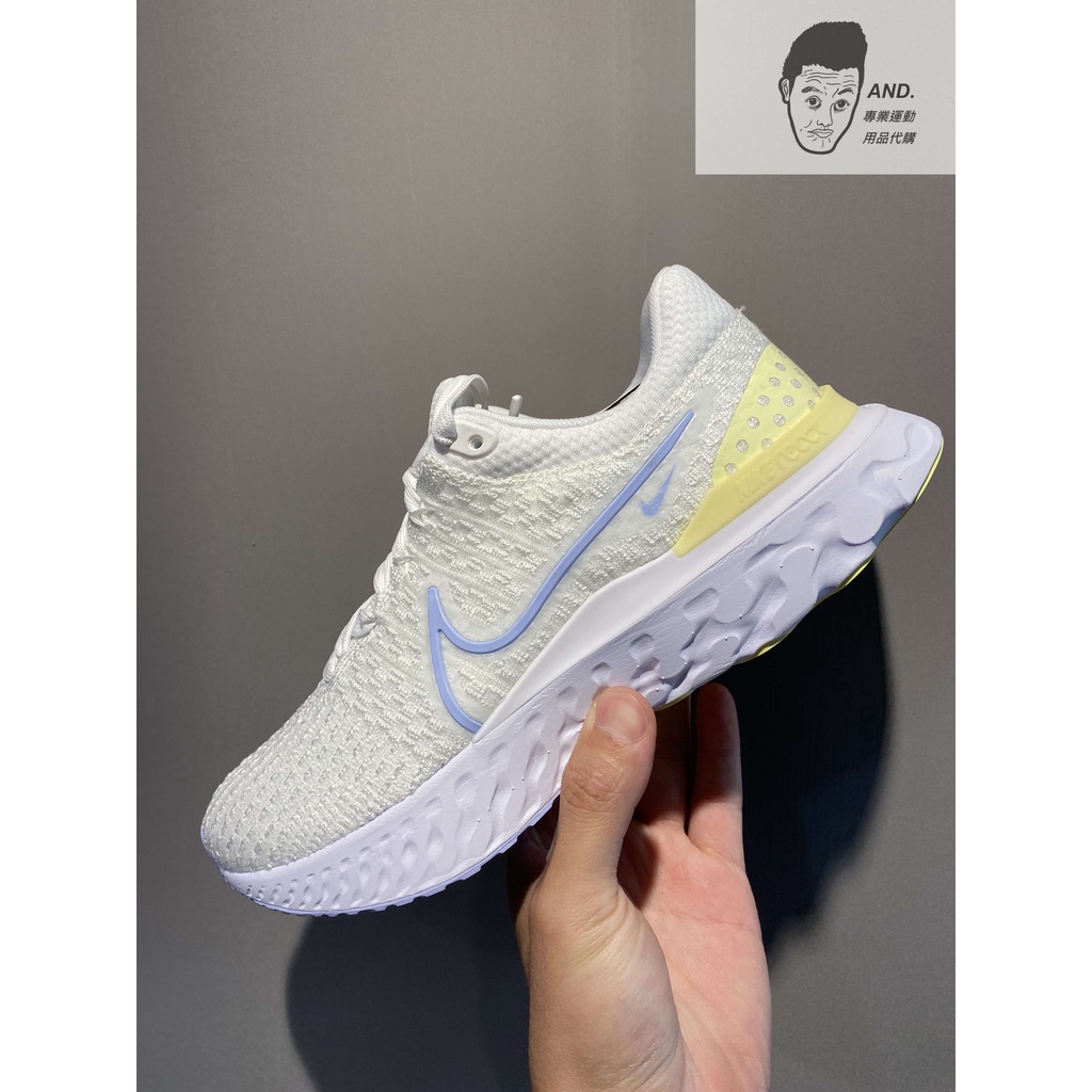 【AND.】NIKE REACT INFINITY RUN FK 3 白色 休閒 運動 女款 DD3024-100 | 蝦皮購物
