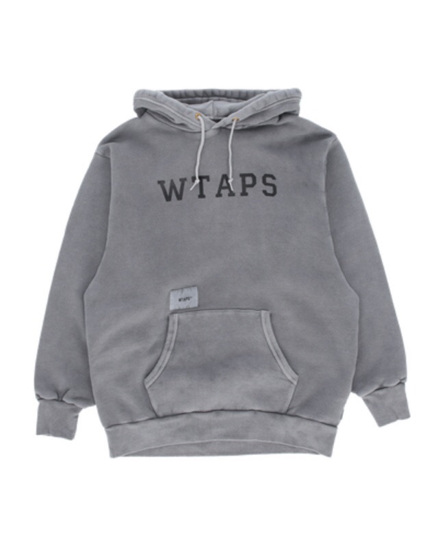 WTAPS 19AW COLLEGE. DESIGN HOODED GRAY L 水洗全新正品| 蝦皮購物