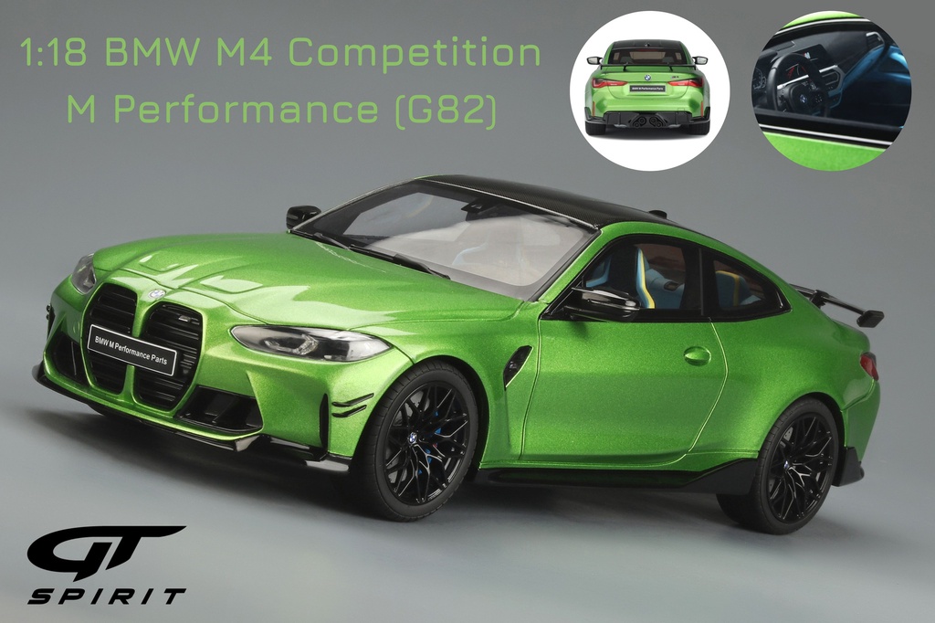 模例】GT Spirit 1/18 BMW M4 G82 COMPETITION M JAVA GREEN GT367