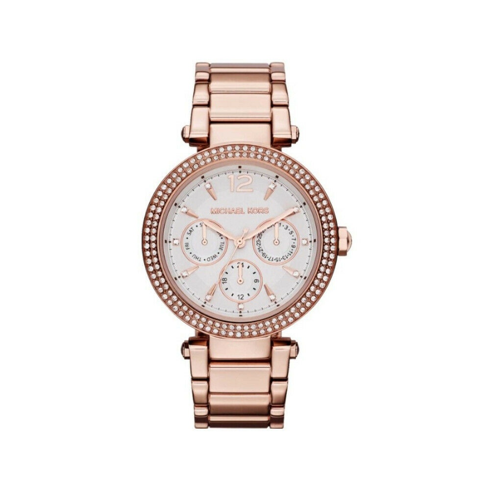 Michael kors glitz deals watch rose gold