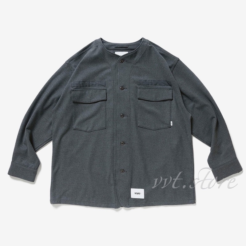 WTAPS 22AW SCOUT / LS / RAPO. TWILL 無領襯衫長袖襯衫外套夾克| 蝦皮購物