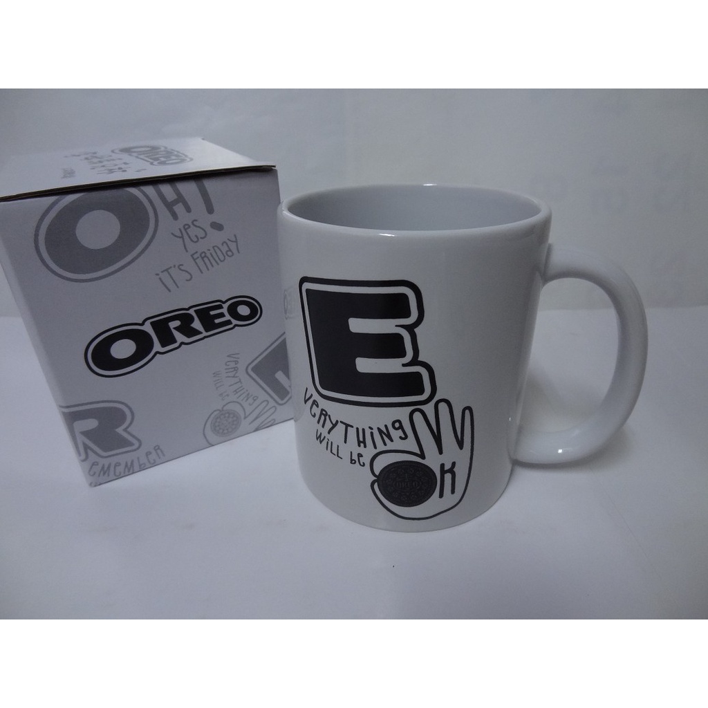 OREO 馬克杯 OREO 字母馬克杯 全新品 陶瓷 杯【領券免運】 | 蝦皮購物