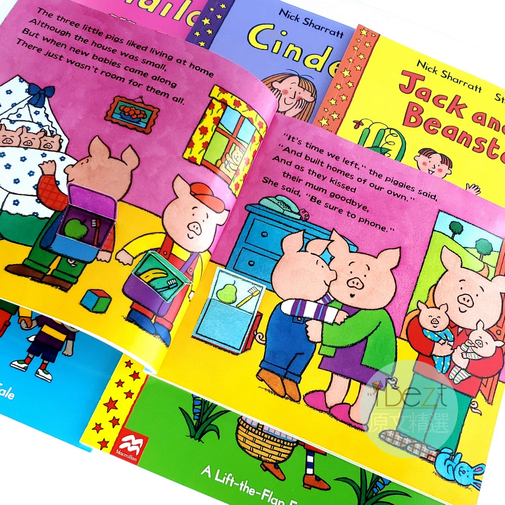 Fairy Tales(6 Book)翻翻書音檔Nick Sharratt【台灣現貨✦當日出