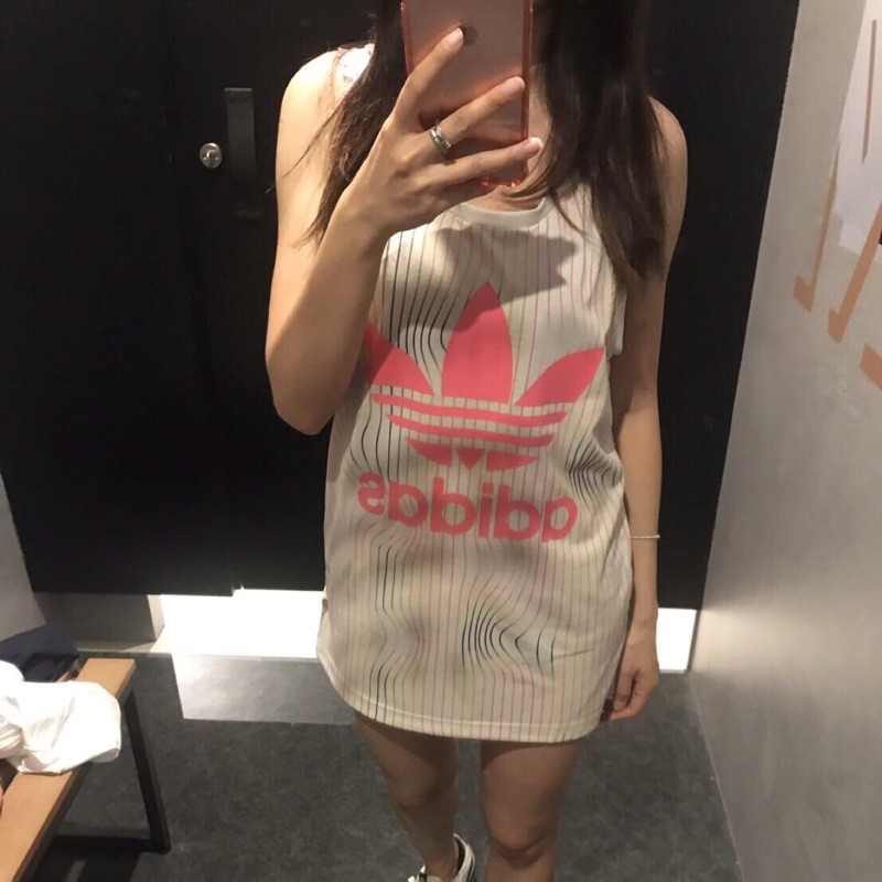 Adidas warped stripes tank 2024 top