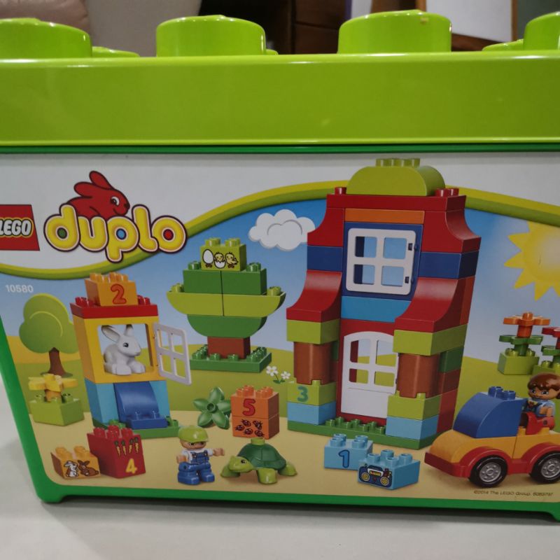 (二手)絕版 極新，德寶 樂高 Lego Duplo 10580 豪華積木箱，無缺件 | 蝦皮購物