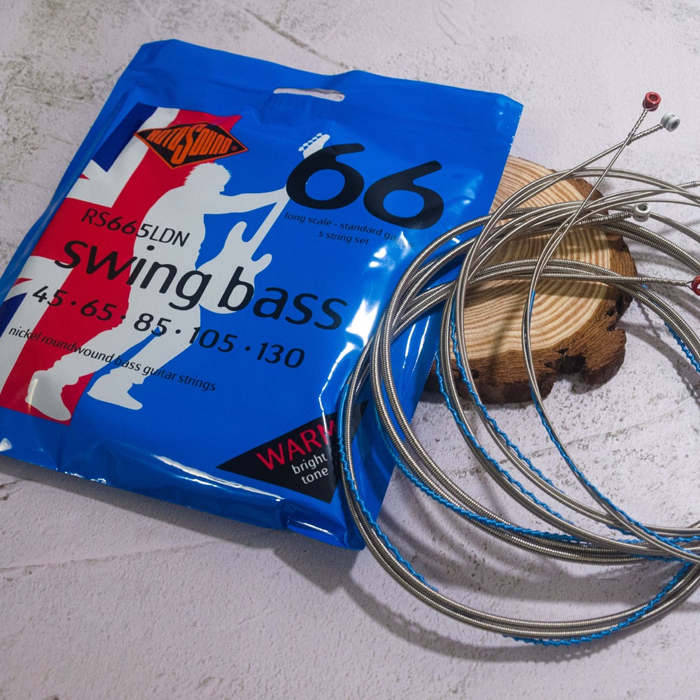 Rotosound Corde Per Basso Elettrico SWING 66 STAINLESS SETS 4 Corde BS66 BILLY SHEEHAN Custom 43 - Foto 9