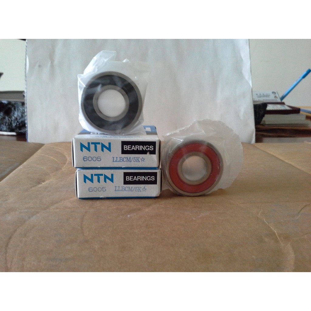 6005LLB/LLU軸承培林,NTN滾珠軸承雙塑膠蓋,黑色LLB/紅色LLU,單只包裝 蝦皮購物