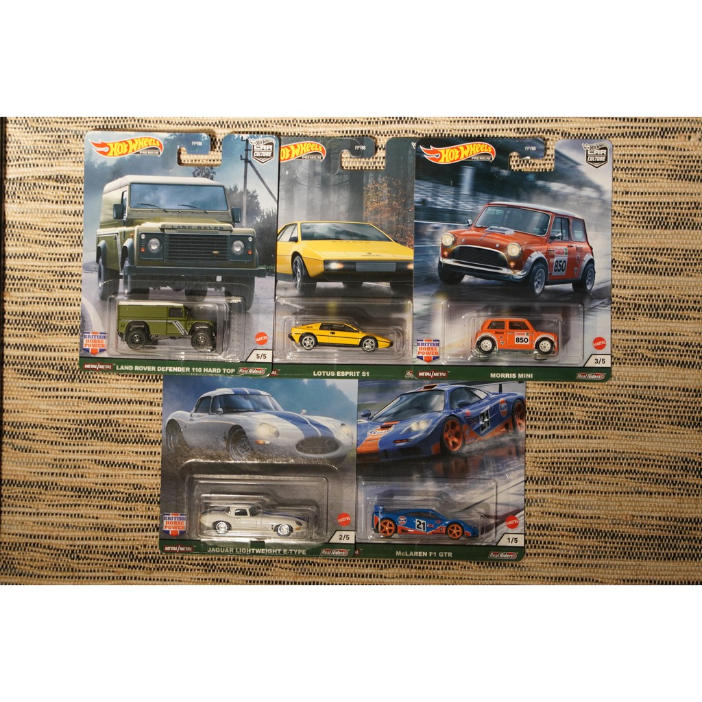 現貨』風火輪Hot Wheels Premium精裝膠胎汽車文化Car Culture五台一組