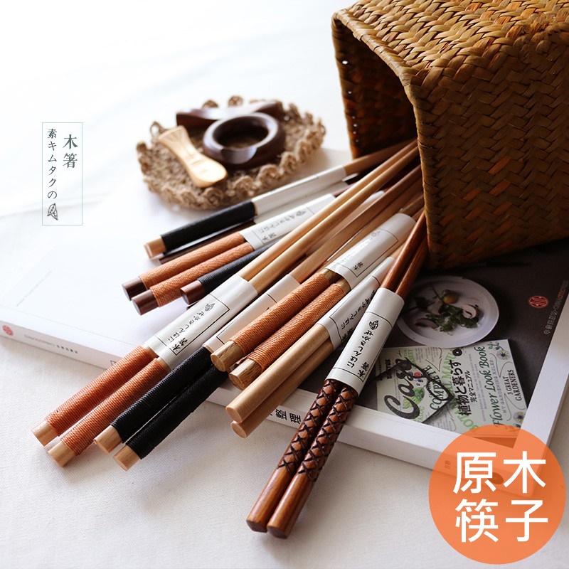 台灣現貨【日式鐵刀木/荷木纏線筷子】追花 筷套 筷子 原木筷子 餐具 環保餐具 野餐露營 日式 環保筷布套 | 蝦皮購物