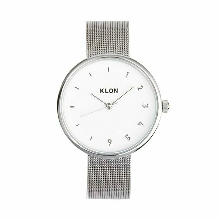 KLON 日本手錶品牌| CONNECTION ELFIN FIRST -SILVER MESH- 38mm