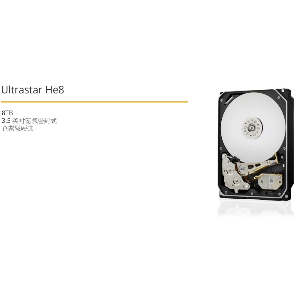 瘋代購[預購] 五年保HGST 企業級8TB Ultrastar He8 HUH728080ALE600