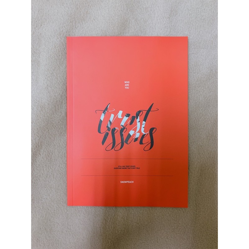 Snowpeach Trust Issues BTS Jeon Jungkook JK store fansite photobook 2017