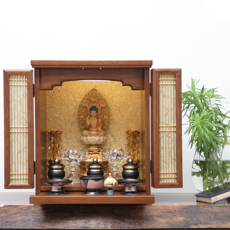 免運 實木小佛龕神龕供桌墻壁掛式 供奉台 神位 神位 香火供台家用壁掛式帶門小佛龕觀音供臺吊柜現代財神菩薩神像供柜保家 | 蝦皮購物