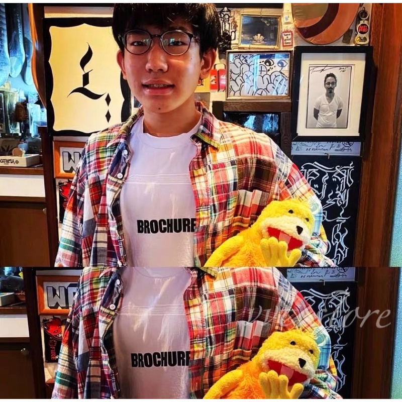 SSZ BROCHURE 21AW PATCH/W MADRAS 百家布長袖襯衫外套| 蝦皮購物