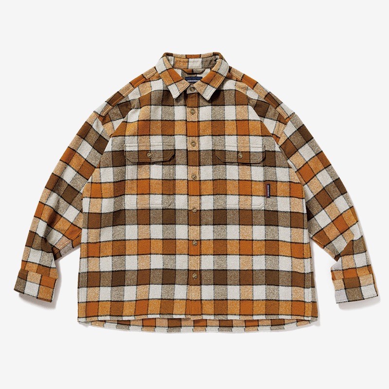 DESCENDANT 20AW VANING CHECK LS SHIRT 法蘭絨 長袖襯衫