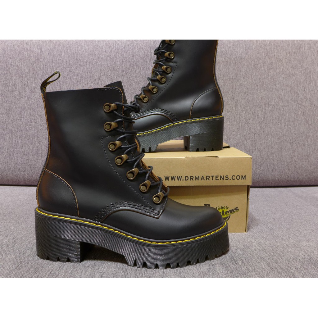 Dr Martens Leona Boot 馬汀7孔高跟厚底鞋| 蝦皮購物