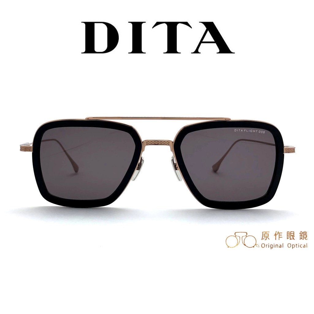 DITA 太陽眼鏡FLIGHT 006 7806 E (黑/玫瑰金) 鋼鐵人墨鏡古天樂