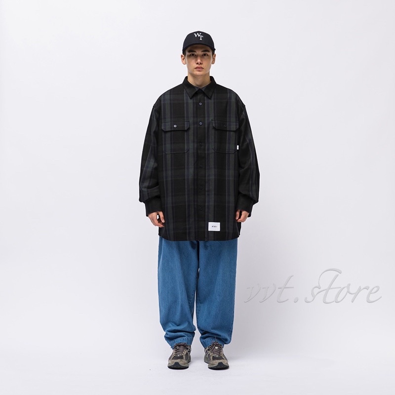 WTAPS 21AW DECK / LS / COTTON. FLANNEL. TEXTILE 長袖襯衫 外套