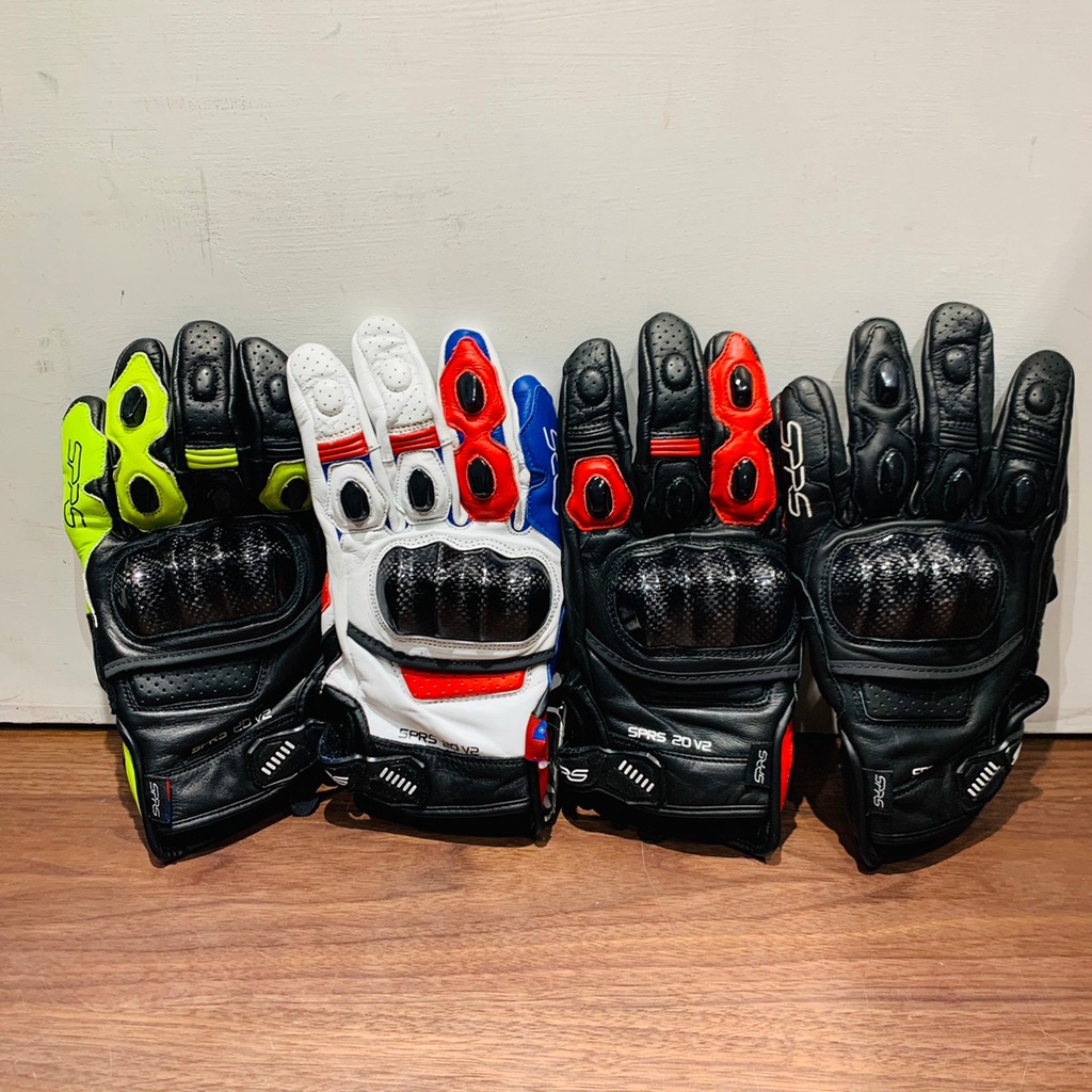 『新兄弟帽店』實體店面 免運 ️SPEED-R SPRS SR20 V2 騎士牛皮真皮手套 夏季 短手套 觸控 | 蝦皮購物