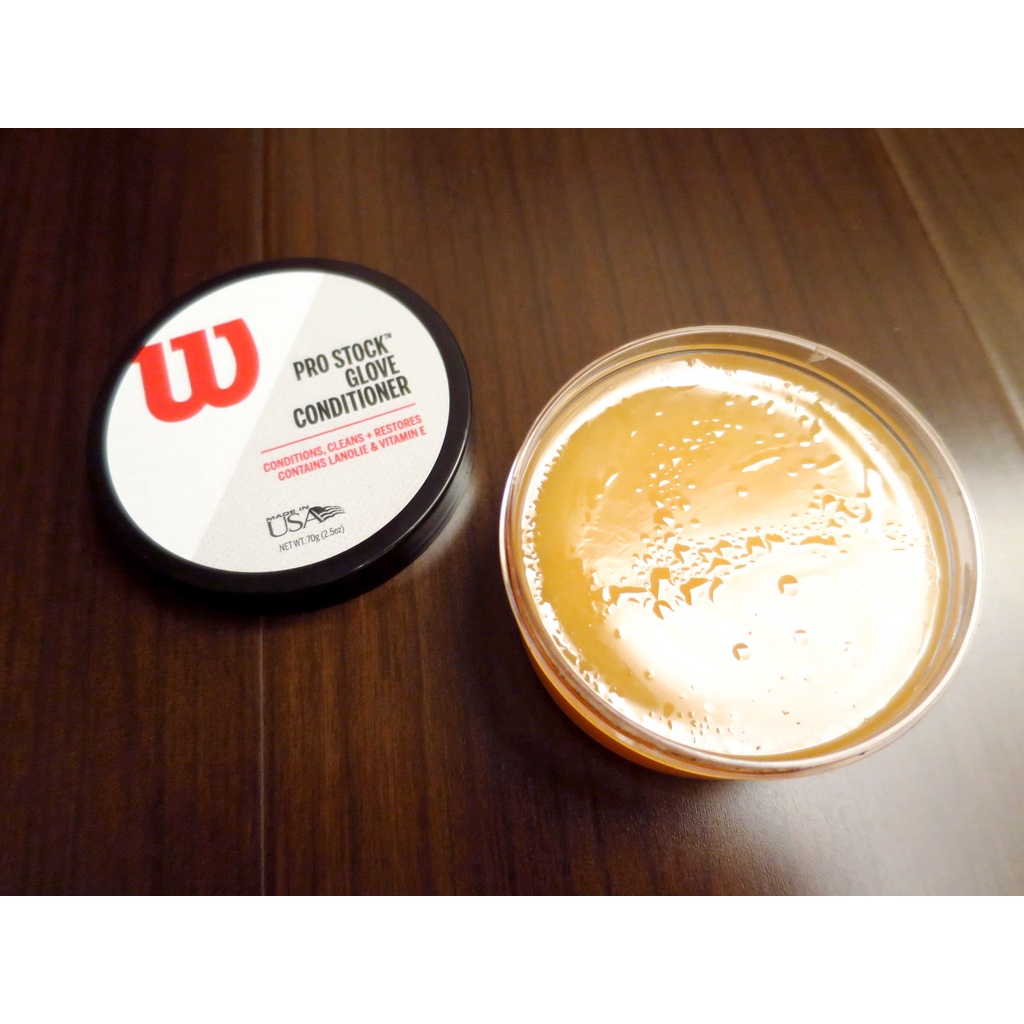 {圓圓小舖}全新美國製wilson glove conditioner 棒壘球手套保革油皮革油 羊毛脂 維生素E 蝦皮購物
