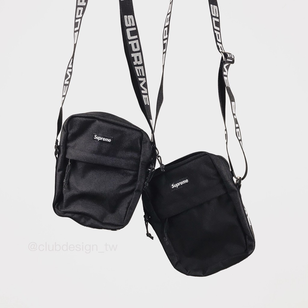 Club Design】SUPREME SHOULDER BAG 肩背小包黑紅寶藍(18SS) | 蝦皮購物