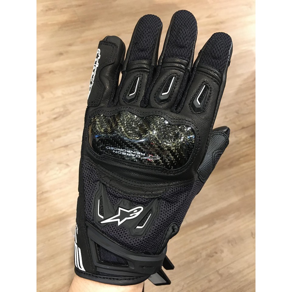 Alpinestars 3567717 SMX-2 AIR CARBON V2 GLOVES 黑A星夏季手套| 蝦皮購物