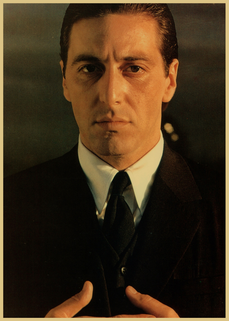 教父：第二部分復古海報牛皮紙藝術畫家居/酒吧/生活裝飾畫（3張起出貨） 蝦皮購物