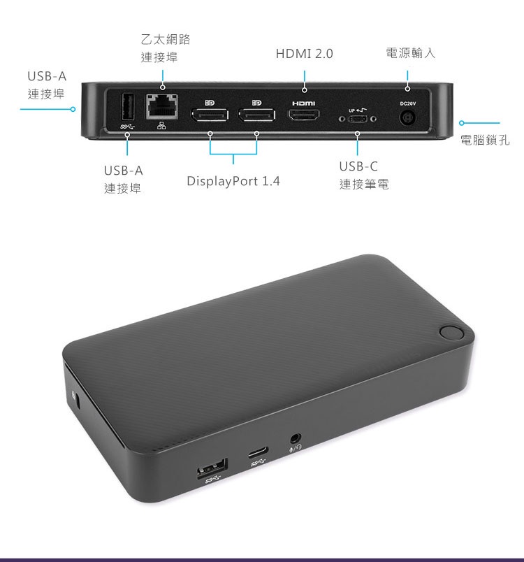 【Targus 泰格斯】 DOCK430 USB-C 4K擴充埠 (企業包裝) | 蝦皮購物