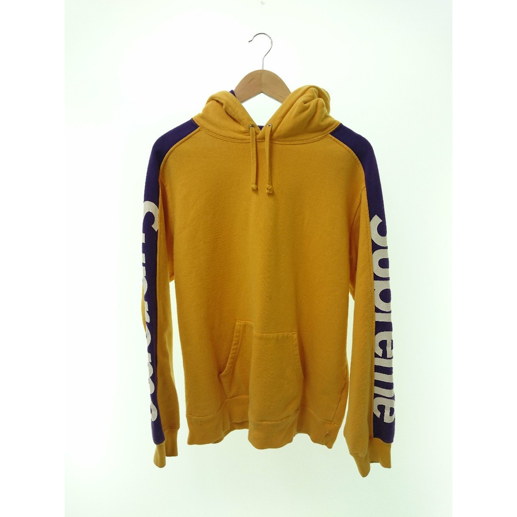 SUPREME 18SS Sideline Hooded Sweatshirt 湖人配色黃紫M | 蝦皮購物