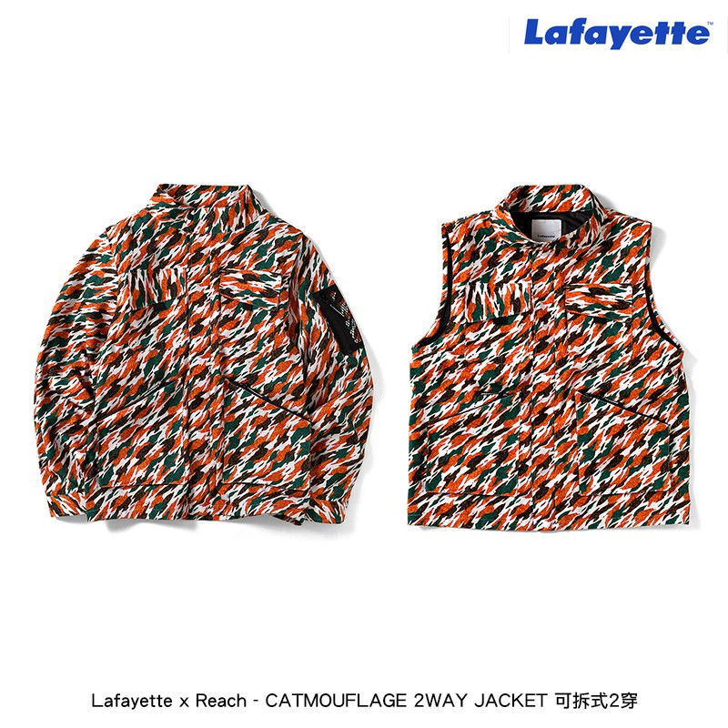 LESSTAIWAN ▽ Lafayette x Reach - CATMOUFLAGE 2WAY JACKET | 蝦皮購物