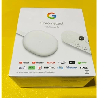 【台灣公司貨】Google Chromecast 4 with Google TV 4K HD 串流媒體播放器 電視棒