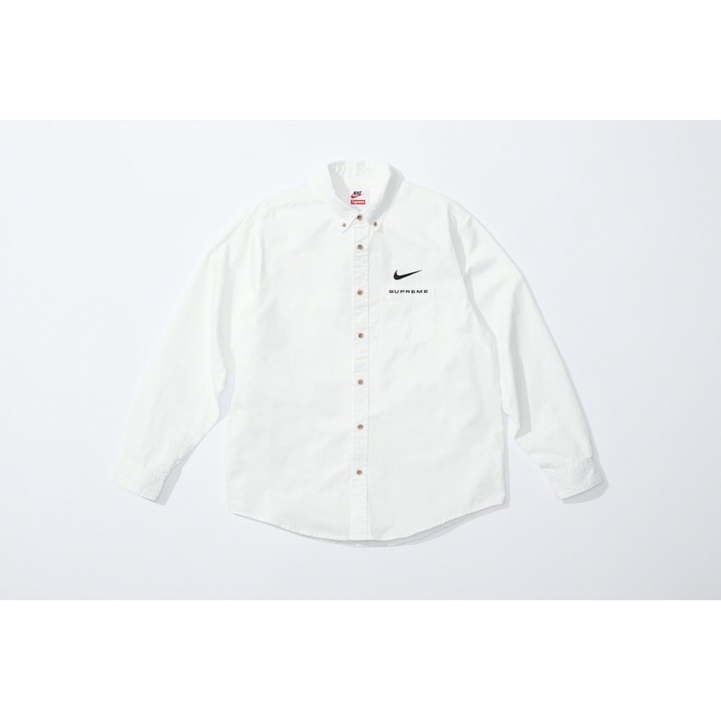 Supreme / Nike® Cotton Twill Shirt White-