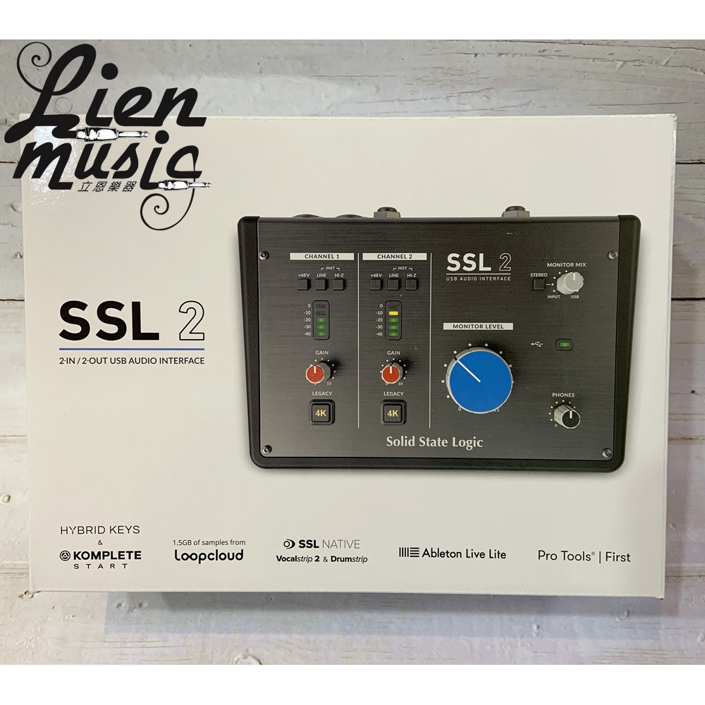 立恩樂器 免運分期公司貨》Solid State Logic SSL2 2輸入 2輸出 USB 錄音介面 SSL 2 | 蝦皮購物
