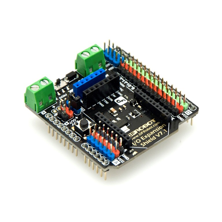 Arduino UNO sensor 擴展板 DFROBOT I/O Expansion Shield V7.1 物聯網 | 蝦皮購物