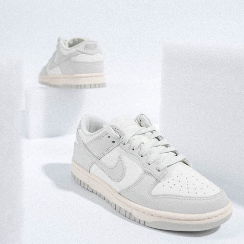 私訊免運二手良品、含盒｜Nike dunk low “light bone” 骨白24.5cm 仿舊