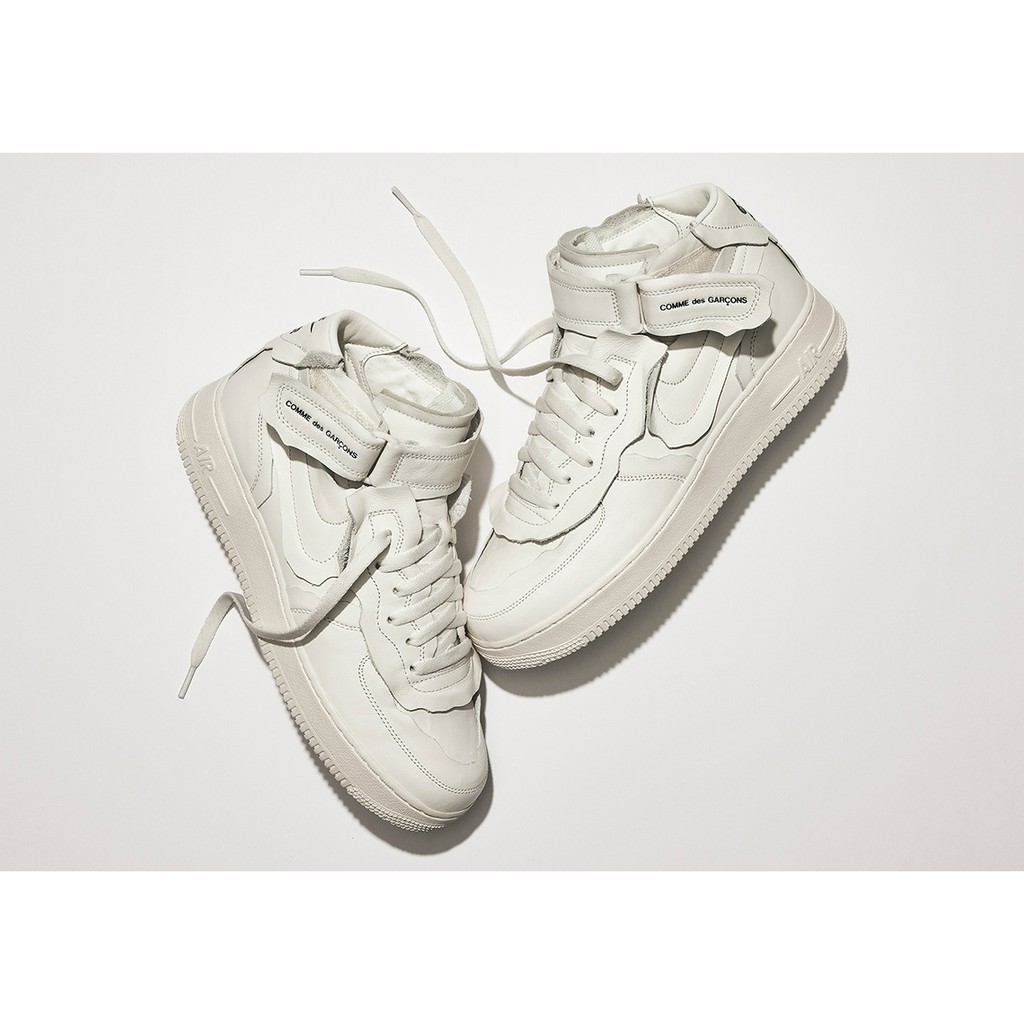 S.M.P】COMME des GARCONS x Nike Air Force 1 Mid 白DC3601-100