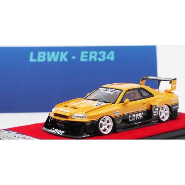 【名車館】Stance Hunters LBWK ER34 1/64 ( 樹脂車) | 蝦皮購物