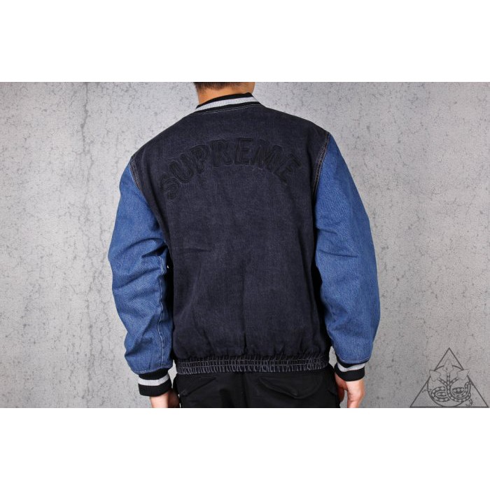 HYDRA】Supreme Denim Varsity Jacket 丹寧夾克外套【SUP232】 | 蝦皮購物