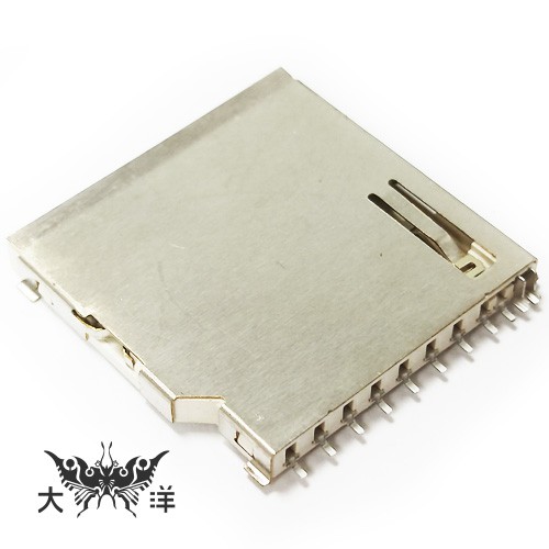 SD卡槽 長式 (10PCS/包) SD Card 卡槽 0470C 大洋國際電子 | 蝦皮購物