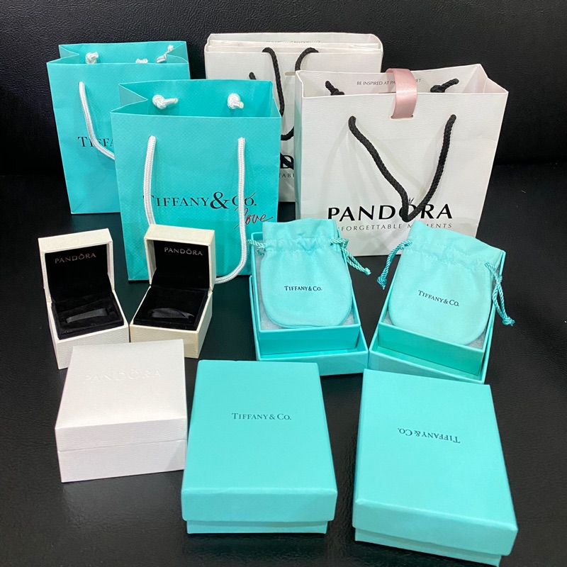 Tiffany & Co./ Pandora 專櫃紙盒紙袋絨布袋防塵袋| 蝦皮購物