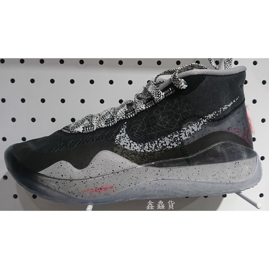 2019 八月NIKE ZOOM KD12 EP 籃球鞋黑灰AR4230-002 | 蝦皮購物
